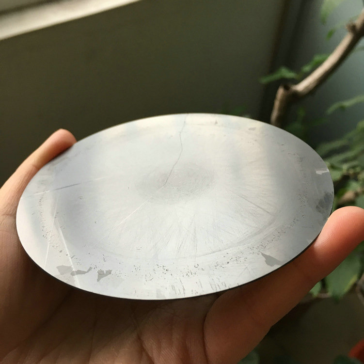 加工實例：泰州晨虹CHSX5620-XW數(shù)控金剛石線雙絲筒機床切割直徑100mm碳化硅效果